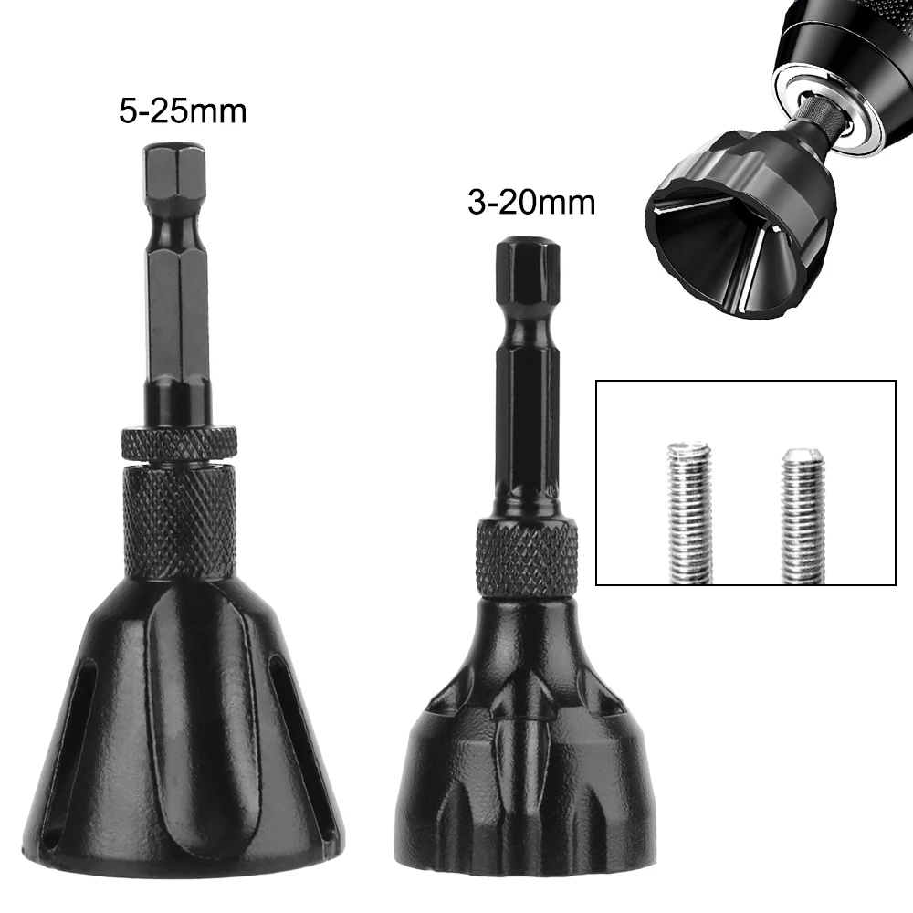 Herramientas para quitar rebabas de filete, Kit de chaflán, herramienta de desbarbado de recorte de perno de tripulación, tapón hexagonal de 5-25mm, 3-20mm, cuchillas de acero de tungsteno