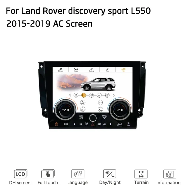 LCD Screen For Land Rover Range Sport 10-12 Discovery Sport 15-20 Evoque12-18/20-22 Discovery 4/5  Climate Control AC Panel Car