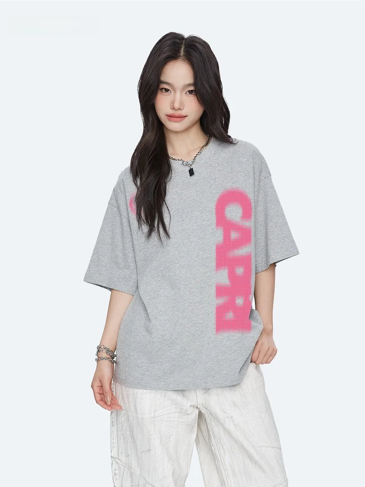 

Capricorn American Letter Pure Cotton Short Sleeve Women's T-shirt Summer New Trend Brand Inner Wear Half Sleeve Top