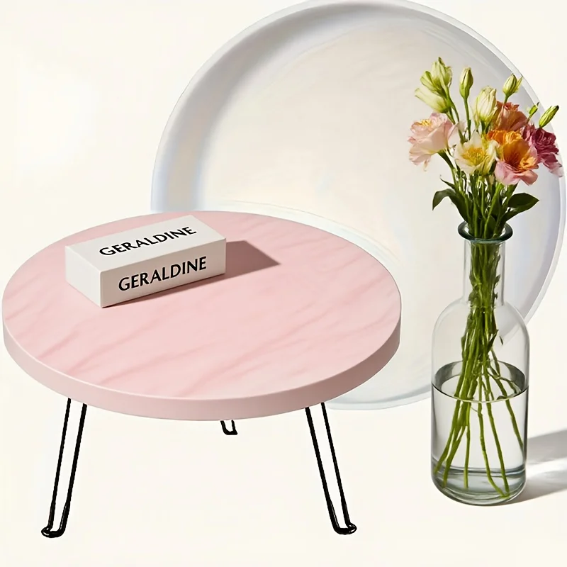 

1 Silicone Resin Mold - Large Round Resin Plate Mold with Edge, Round Epoxy Resin Casting Mold for DIY Artificial Agate Trays, Service Plates, Coasters, Home Decoration, DIY Crafts, Easy-Release Round Table Stand Mold, Reusable, Suitable for Creative Hand