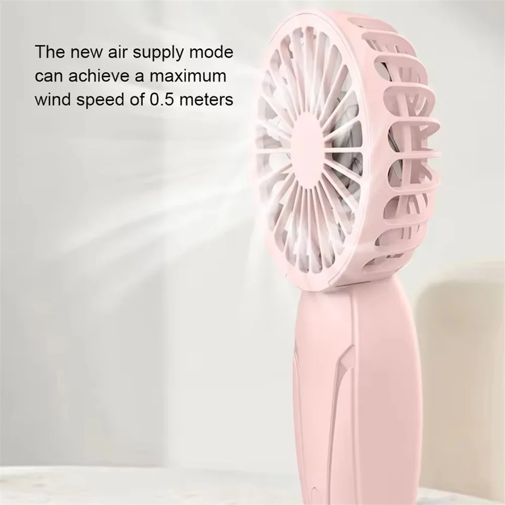 Noise Free Rechargeable Mini Fan For Silent Cooling Experience Lightweight Portable Mini Pocket Fan white ﻿ ﻿ ﻿ image 2