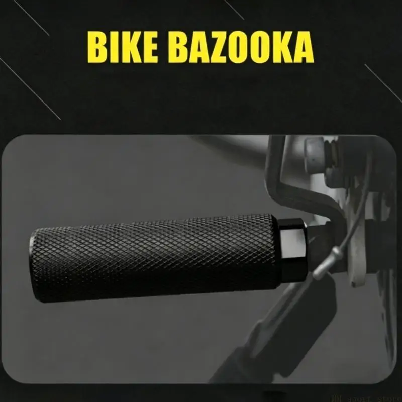 31BE 2PCS Aluminum Bike Rear Footrest Antislip Bicycles Rear Foot Peg Aluminium Alloys Column Stand Pedals Bicycles Part