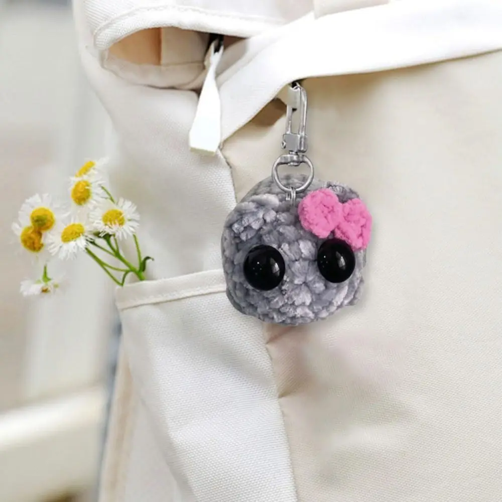 Creatieve Chenille Sad Hamster Hanger Gevulde Pop Hangende Ornament Tas Hanger met Geluid Muziek Auto Sleutelhanger Tas Accessoires