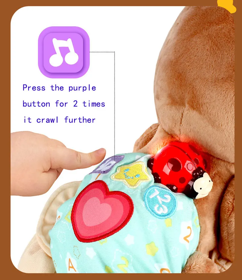 Baby Crawling Learning Bear Toys canta canzoni Electronic Pet Toddlers Climb giocattolo musicale Montessori per neonati Kid Early Education