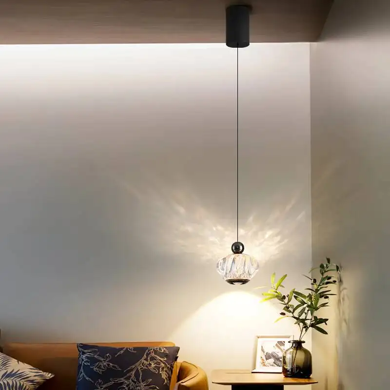 

Простой современный подвесной светильник изголовья спальни, роскошные загадочные подвесные светильники для бара, гостиной, фоновая стена, кофейня