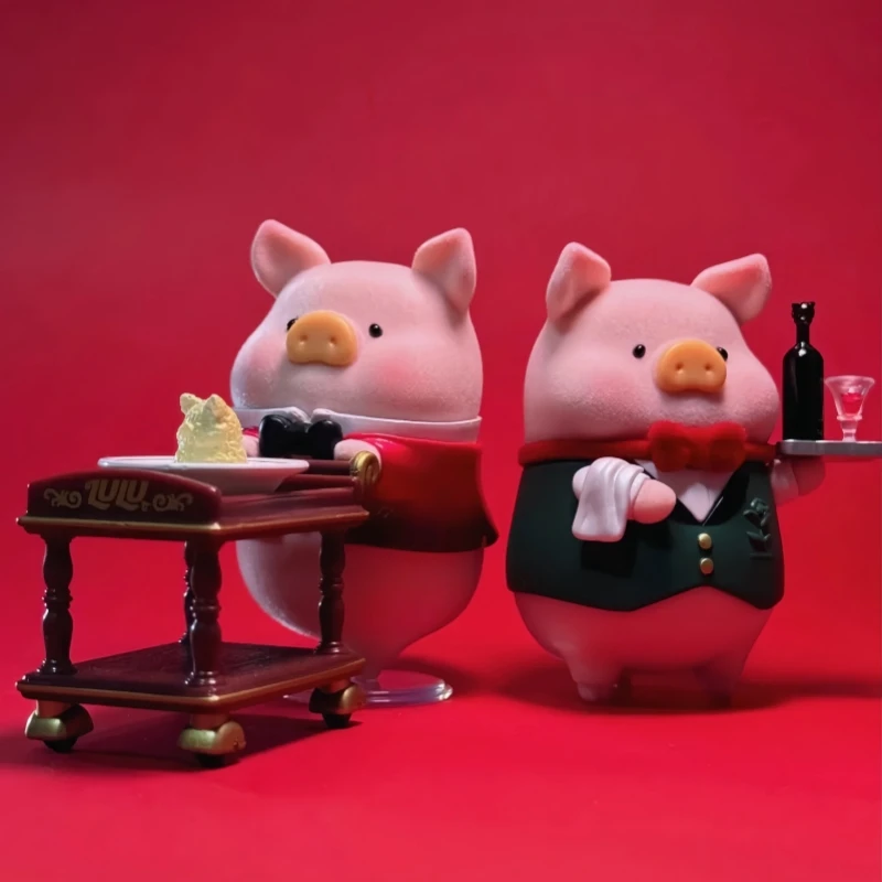 In Stock LuLu Pig Five-star Restaurant Series Blind Box Cute Pig Anime Figure Surprise Bag Model Action Figure Toys Xmas Gifts