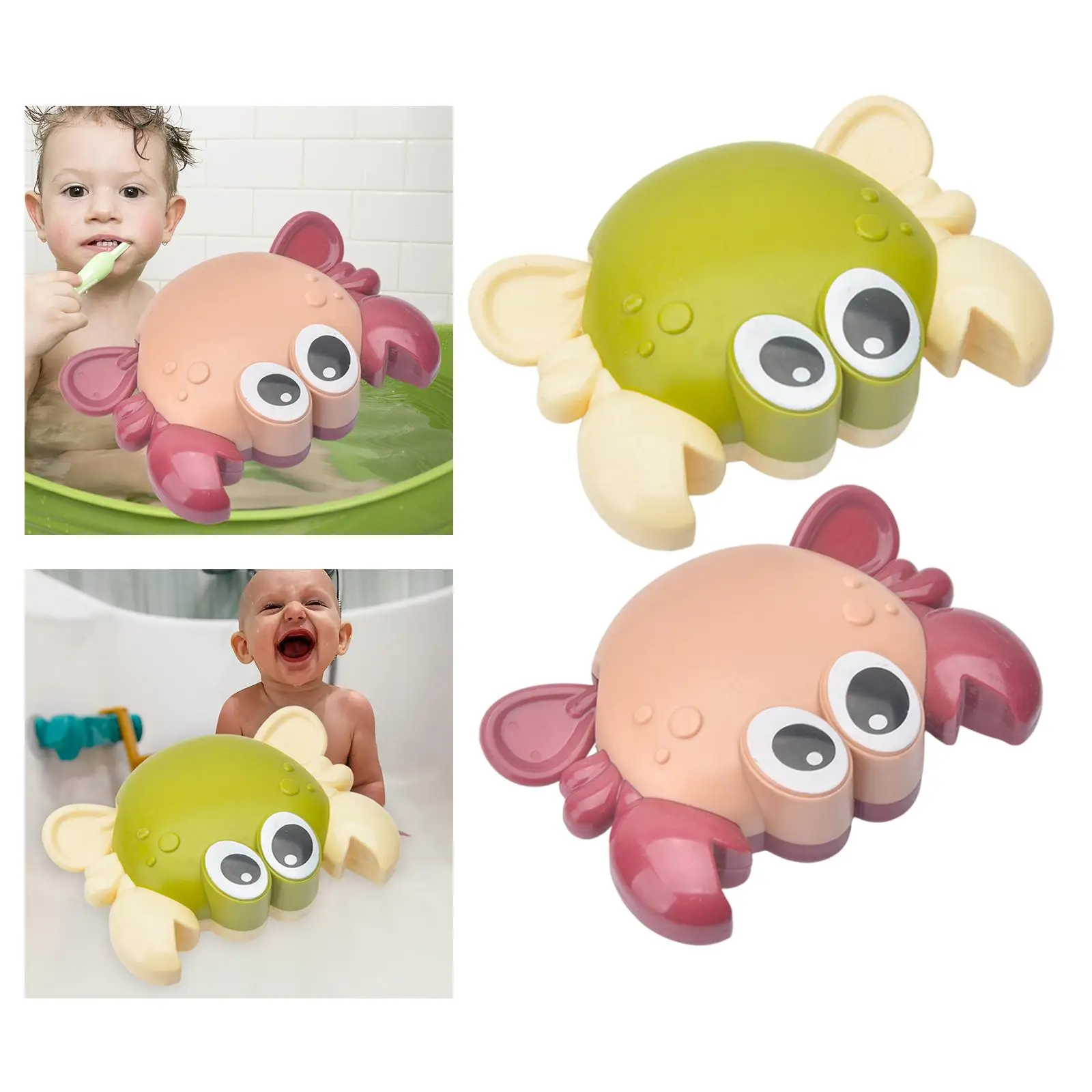 Floating Crab Clockwork Bath Toy Plastic Water Play Toys for Children’s Bath Net Hanging Bathtub Fun - view 6