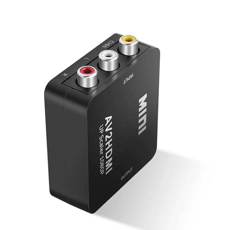 RCA AV to HDMI 컨버터, 고품질 HD 1080P CVBS AV to HDMI 비디오 컨버터, AV2HDMI 어댑터, TV Xbox PS4 PC DVD 프로젝터용