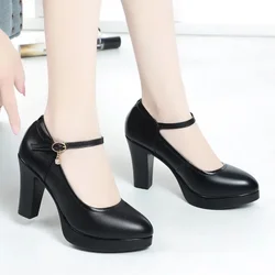 Fashion New Elegant/Comfortable Party Pu Wedding High Heels Spring/Autumn Rhinestone Sexy Prom Women's Shoes Zapatos Mujer