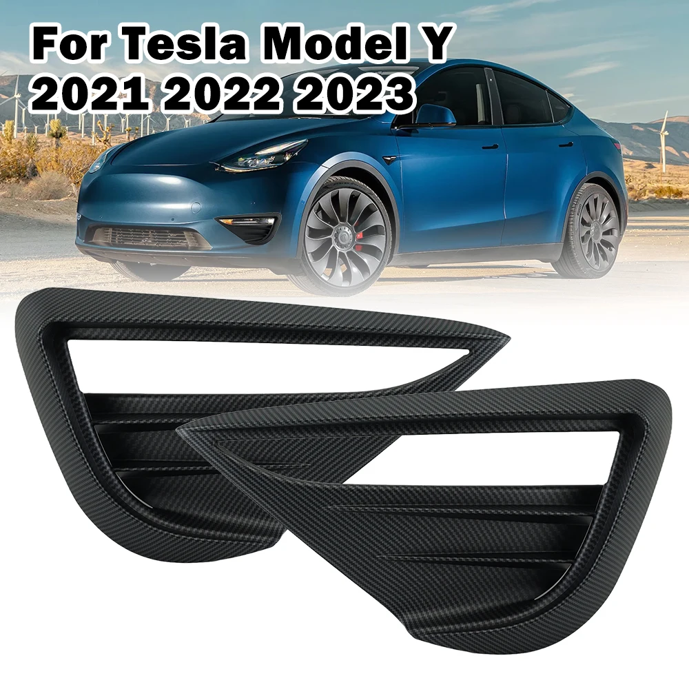 

Для Tesla Model Y 2021 2022 2023, противотуманная лампа, черная углеродная противотуманная лампа, DRL, затенение, передние фары автомобиля, крышка, отделка, аксессуары