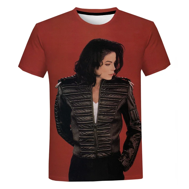 3D Print Michael Jackson T-shirt chłopcy/dziewczęta moda casualowe w stylu Streetwear t-shirty męskie ubrania oversize