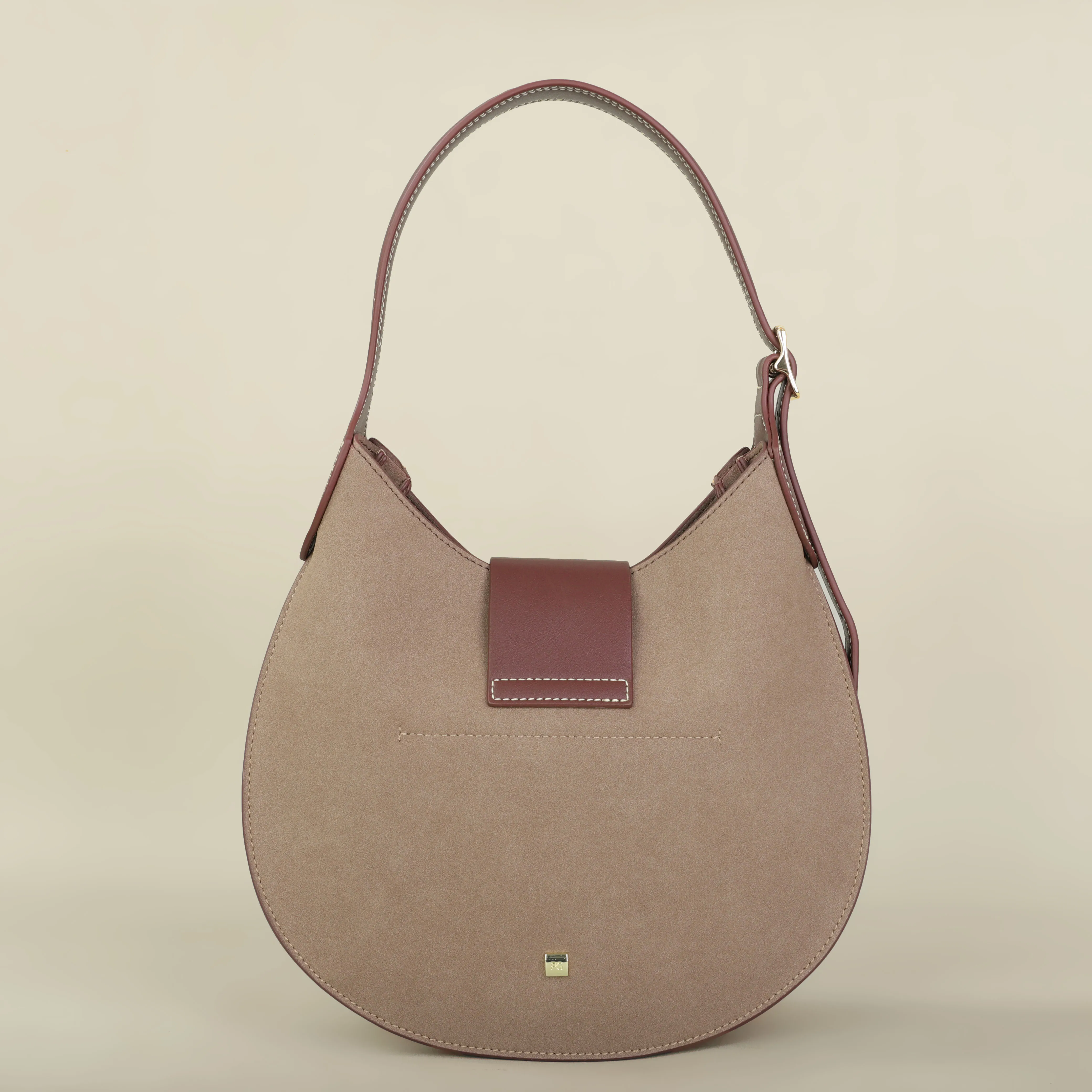 PG Fashion Unterbeintasche Klassisches Design Hochwertige Minimalistische Elegante Damen-Handtasche in Knödelform Ausverkauf – Detail 18