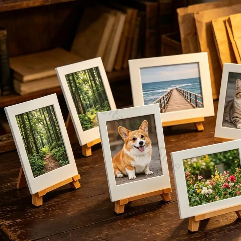 96BA Tisch-Mini-Staffelei-Rahmenhalter-Set für Fotokarten und kleine Kunstausstellungen – Detail 9