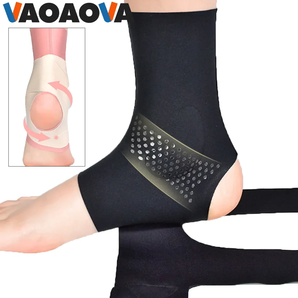 1Pcs Ankle Compression Support for Men and Women, Elastic Sprain Foot Sleeve Protector for Fitness Basketball Football Running