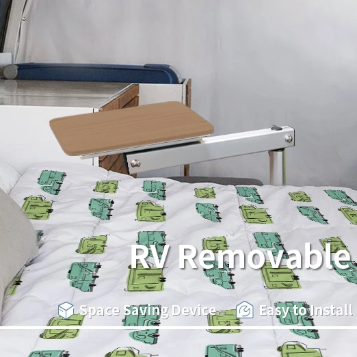 Removable Table Leg RV Accessories Laptop Table Leg Adjustable Height 360 Degrees Rotatable Detachable Aluminum Alloy Table Leg