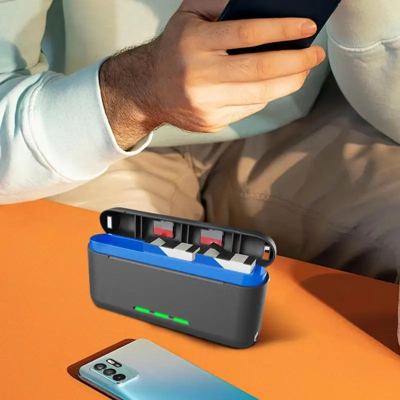 Gopro Hero9-12 트리플 배터리 충전기용 휴대용 고속 충전 배터리 충전기 친구 청소년을 위한 카메라 및 사진 액세서리