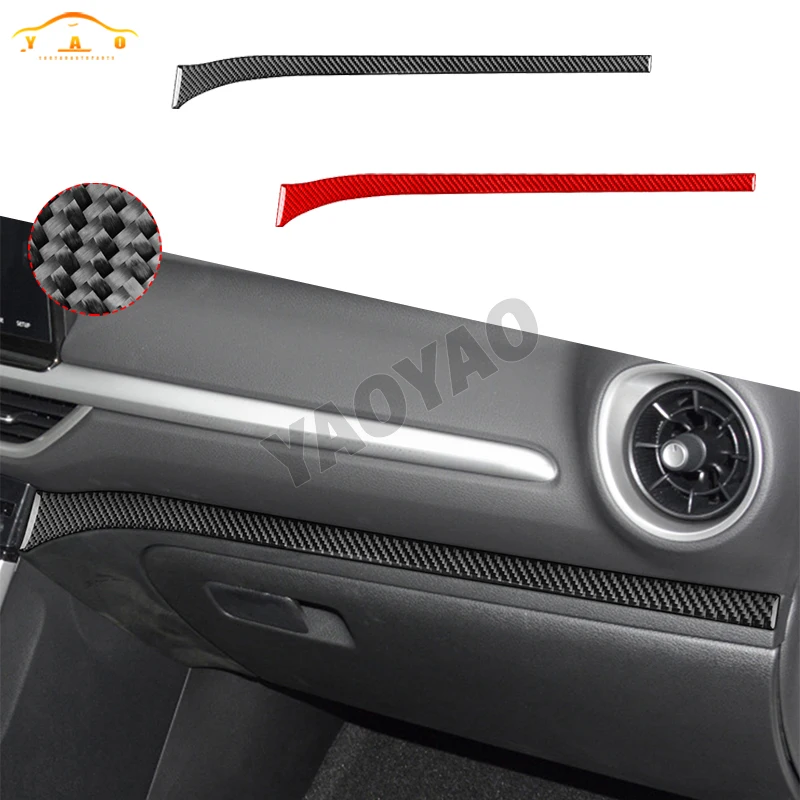 

Carbon Fiber For Kia K3 Forte Cerato 2019 2020 2021 Co-pilot Instrument Panel Sticker Car Interior Accessories