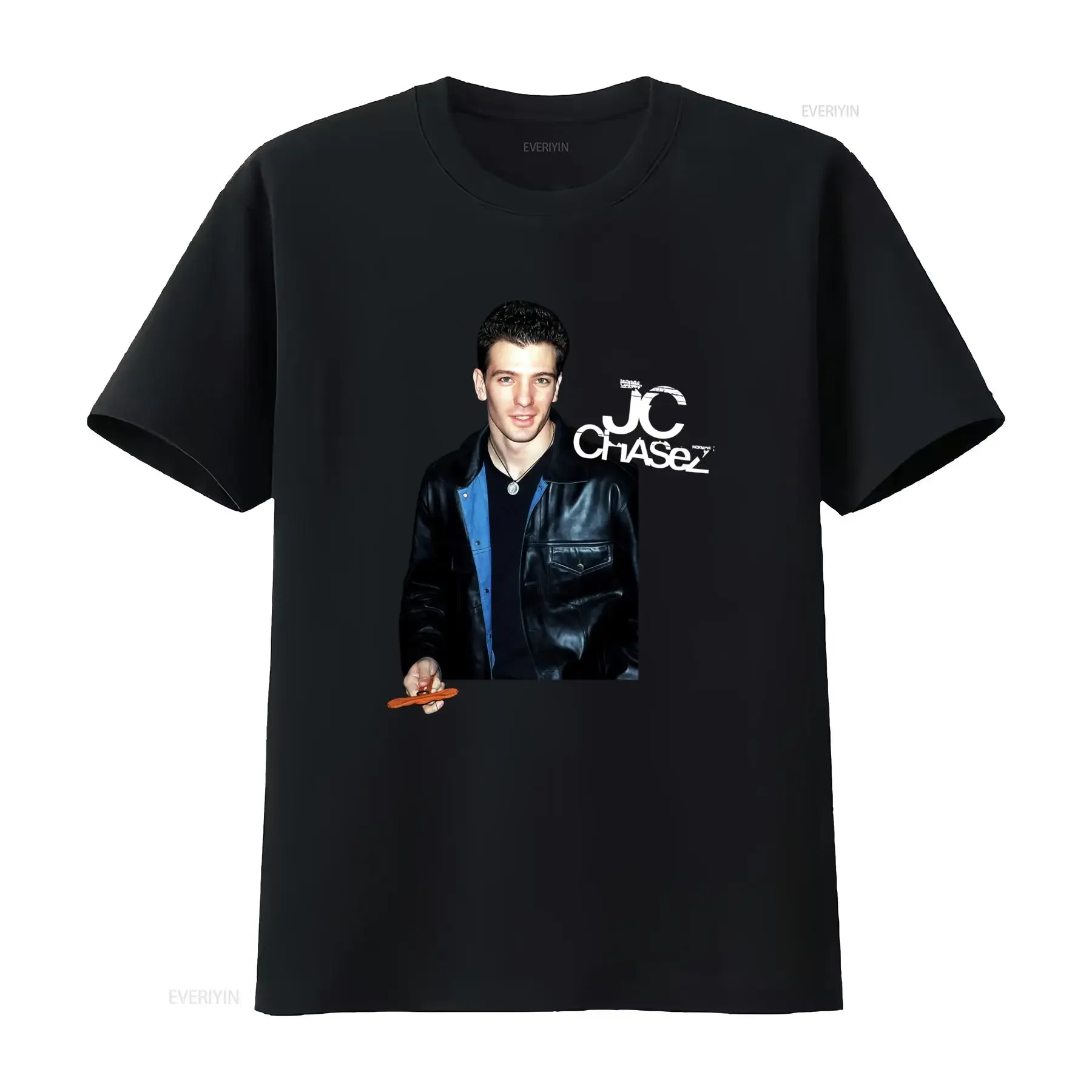 Camiseta de JC Chasez, Cantante Estadounidense, para Fans, Disponible en Tallas S a 4XL, Estilo Vintage Lavado, Transpirable y Versátil, Ropa de Diseñador