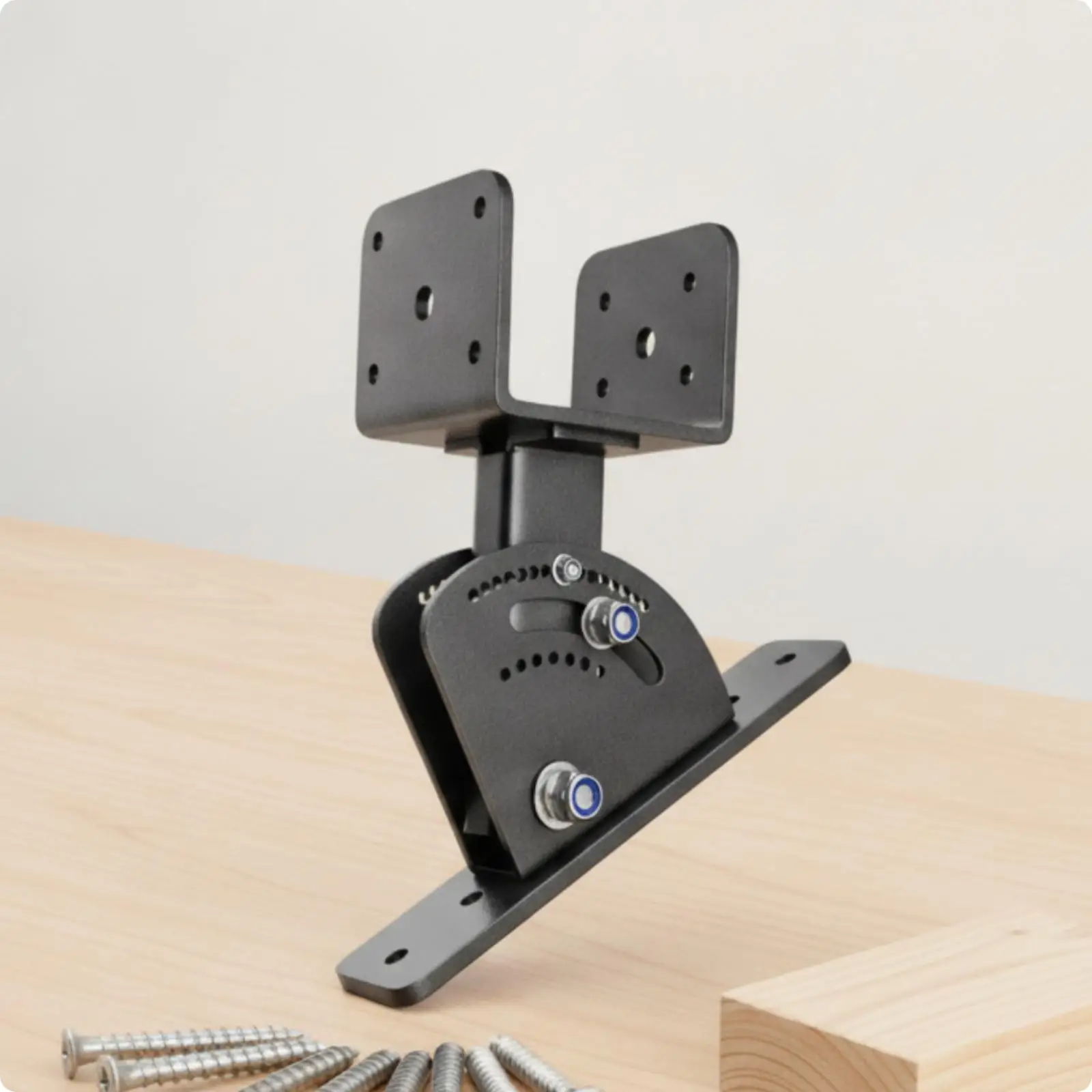 Roof Beam Bracket Kit Carbon Steel Adjustable Angle Mount for Pergola Framing Lumber Support Load Bearing Hardware