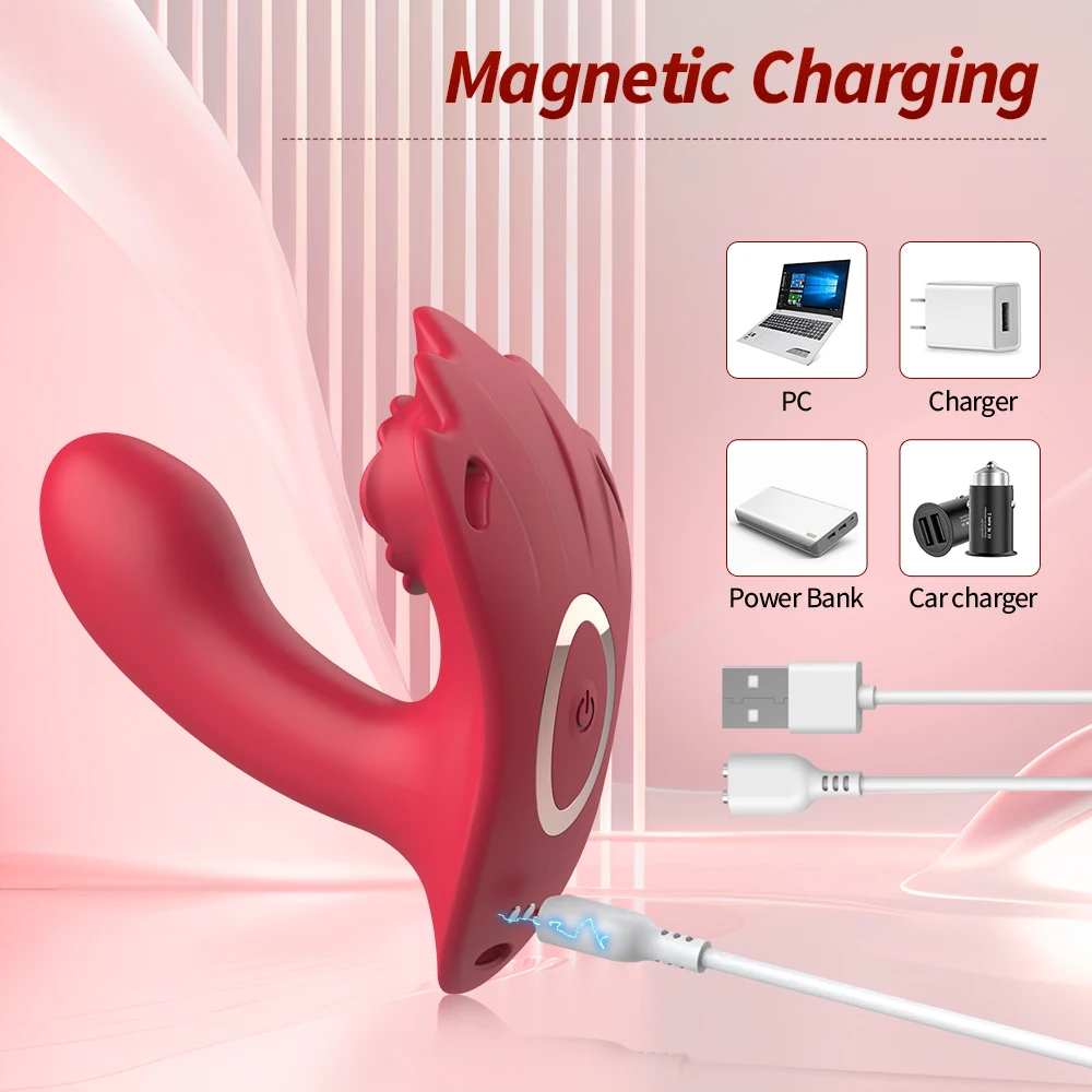 Wireless Control Dildo Rose Vibration 2 In 1 Vibrator 10 Vibration Modes Wearable Adult Female Orgasmic Toys Adult Sexy Toys 18+ - Image 6