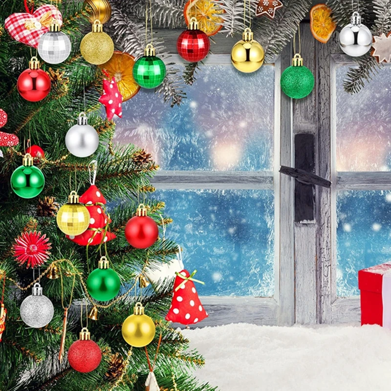 24Pcs Christmas Decoration 3CM Christmas Balls Xmas Tree Pendant Ornaments for Home Decor 2025 New Year Navidad Gifts Accessory