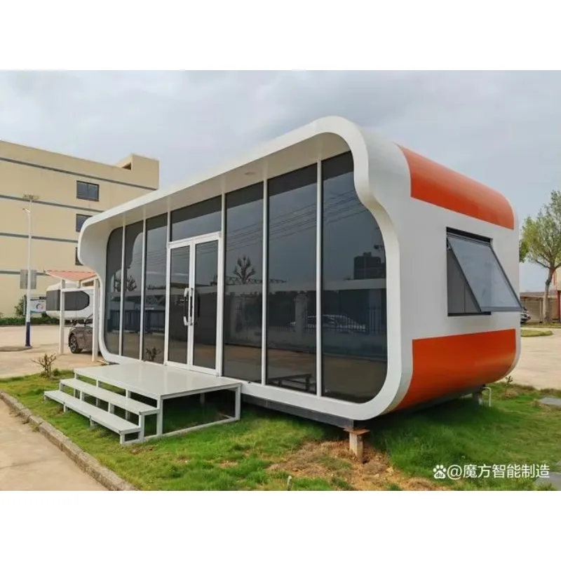 20 Ft/40ft Apple Cabin Modular Prefabricated Container House Modern Design Waterproof Portable Apartment Office Hotel Villa Use