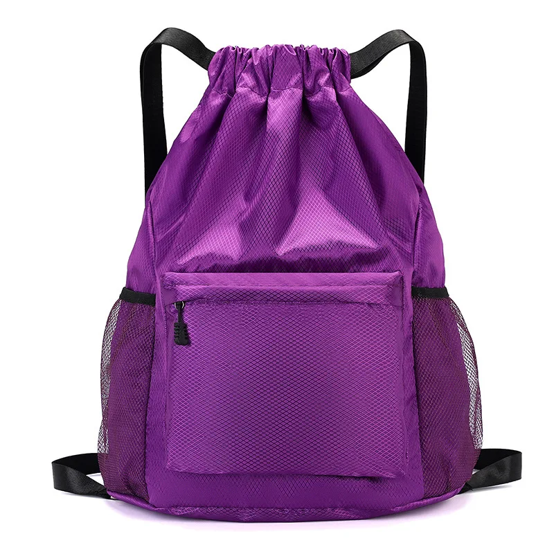 Large Capacity Lightweight Sports Bag with Drawstring Pockets for Men And Women Outdoor Travel Backpack Basket Backpack