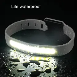 LED Armband Night Running Light Adjustable Buckle Rechargeable Reflective Armbands High Visibility Light-Up Band Outdoor Sports