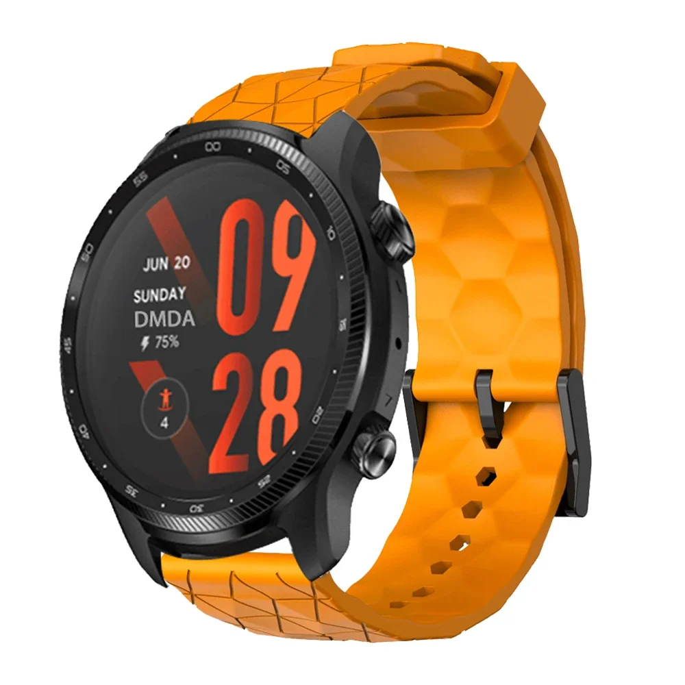 Силиконовый ремешок 20 мм 22 мм для TicWatch Pro 3 Ultra E3 E2 S2 Pro X GTW 2021, браслет для Huawei GT5 4Pro Galaxy Watch 7, ремешок