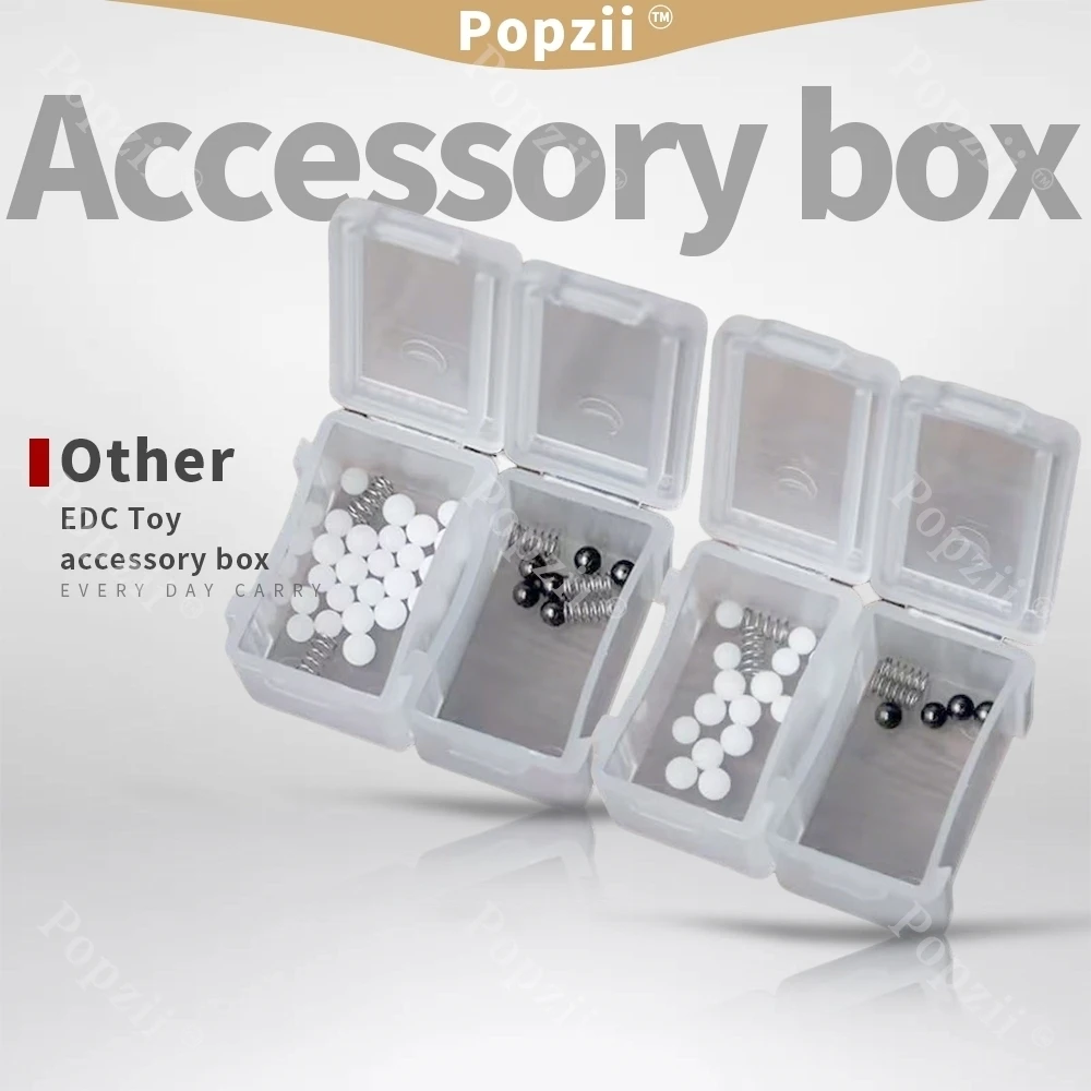 EXOSKELETON Push Slider EDC Fidgeting Toys EDC Bead Spring Accessory Box