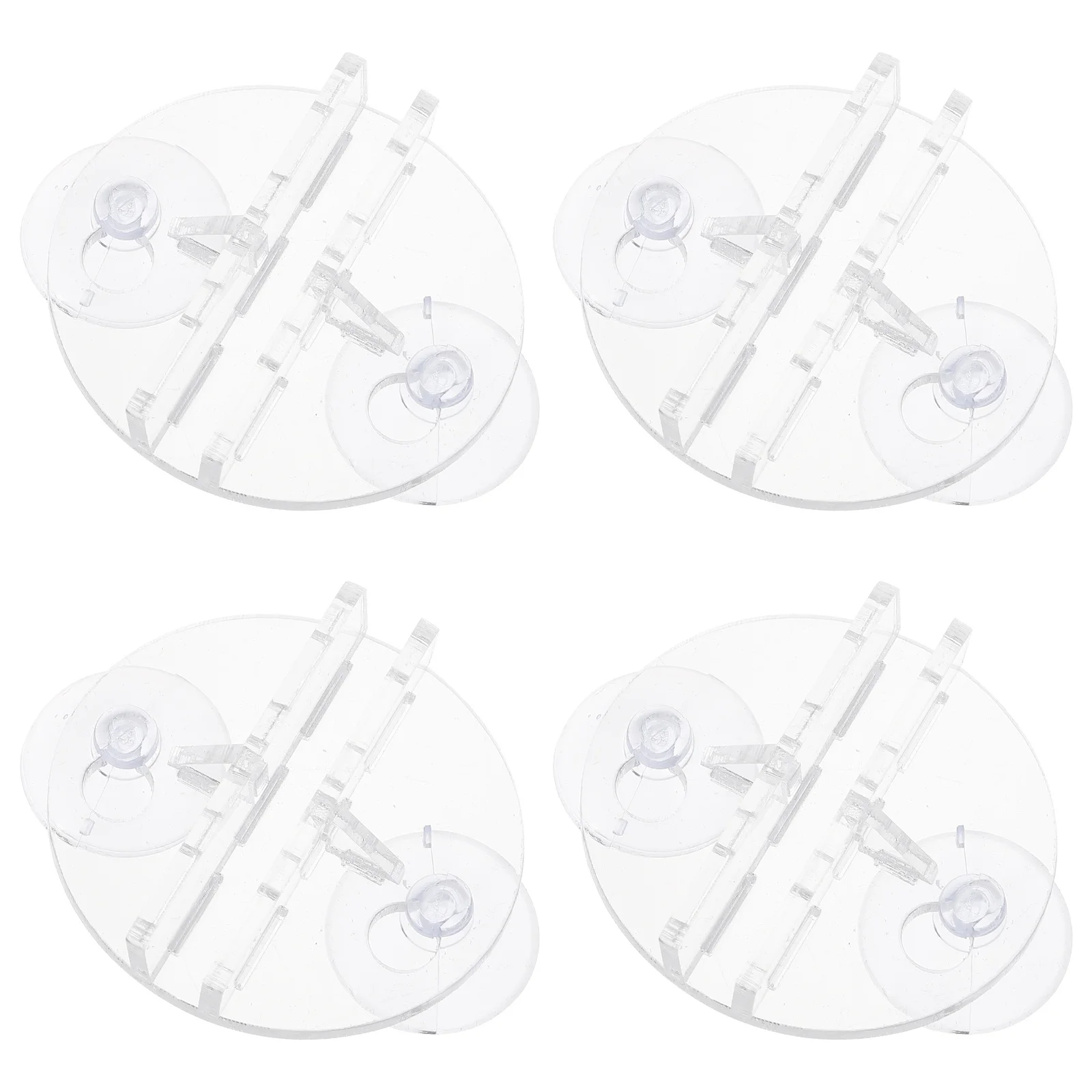 

4Pcs Transparent Acrylic Divider Clips Safe for Fish Easy to Use Aquarium Isolation Holders Fish Tank Divider Clips