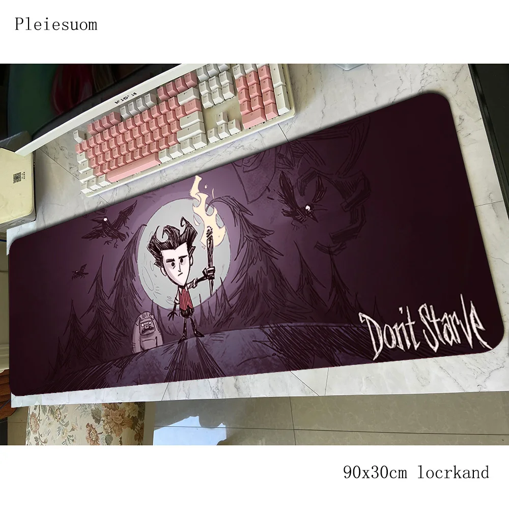Não starve mouse pad 800x300x4mm tapetes impressão hd tapete de mouse de computador acessórios de jogos mais barato mousepad teclado jogos pc gamer