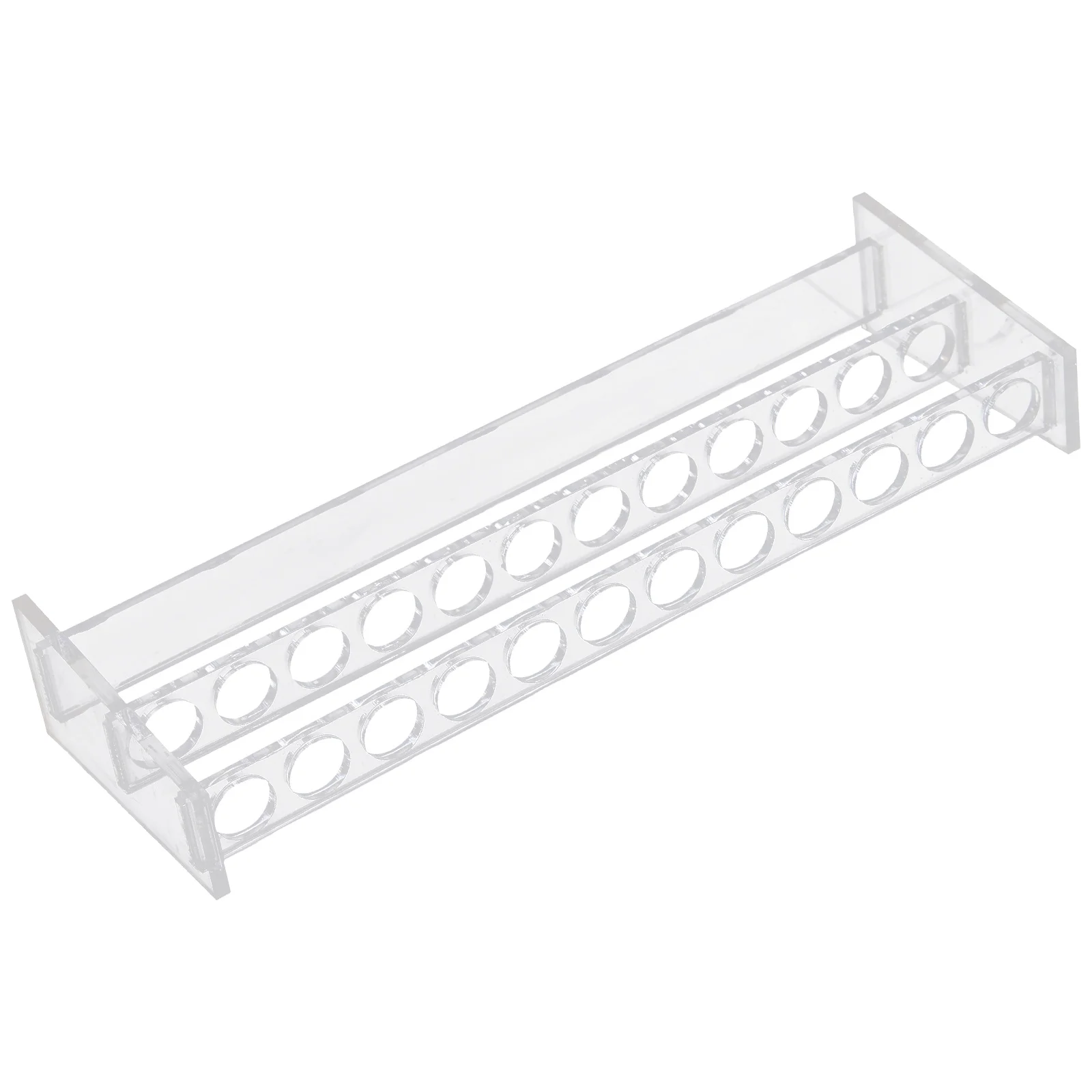 

12 Holes Test Tube Rack Clear Test Tube Stand Acrylic Sampling Tube Storage Rack (12 Holes)