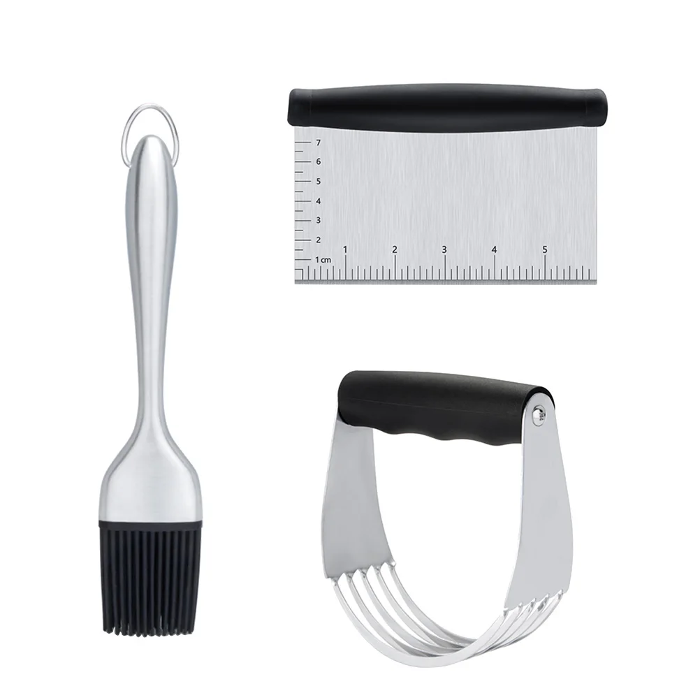 3Pcs Flour Oil Mixer Dough Blender BBQ Brush Pastry Tool Set Durable Kitchen Pastry Accessories - Image 5