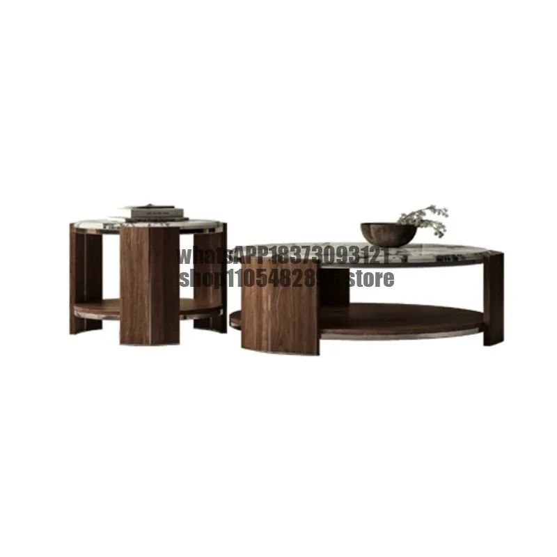 Rattan Woven Accent Coffee Table Set