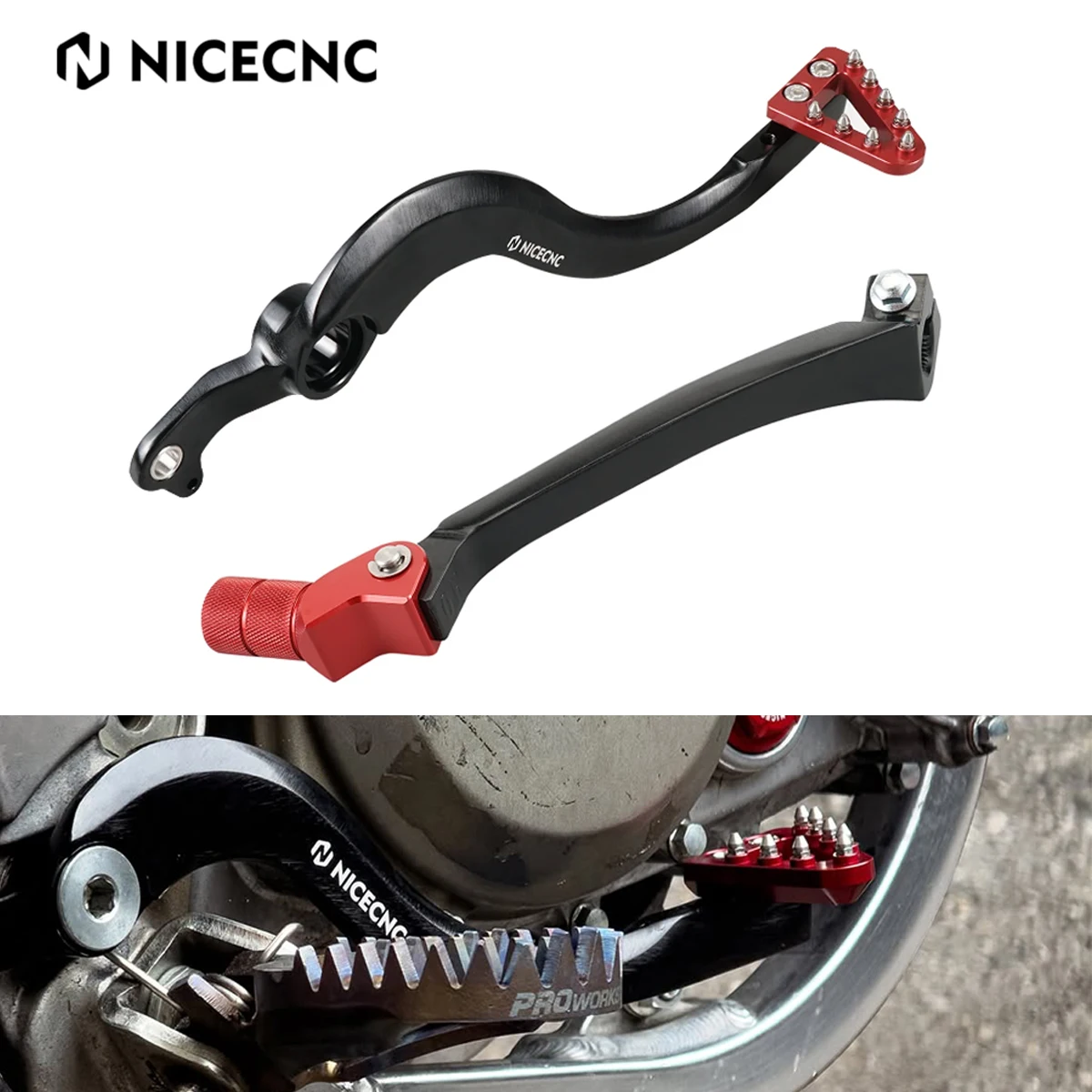 

NICECNC For Honda CRF250R CRF450R CRF 250R 450R CRF250RX CRF450RX 2019-2023 Motorcycle Brake Pedal Lever Gear Shift Lever Kit