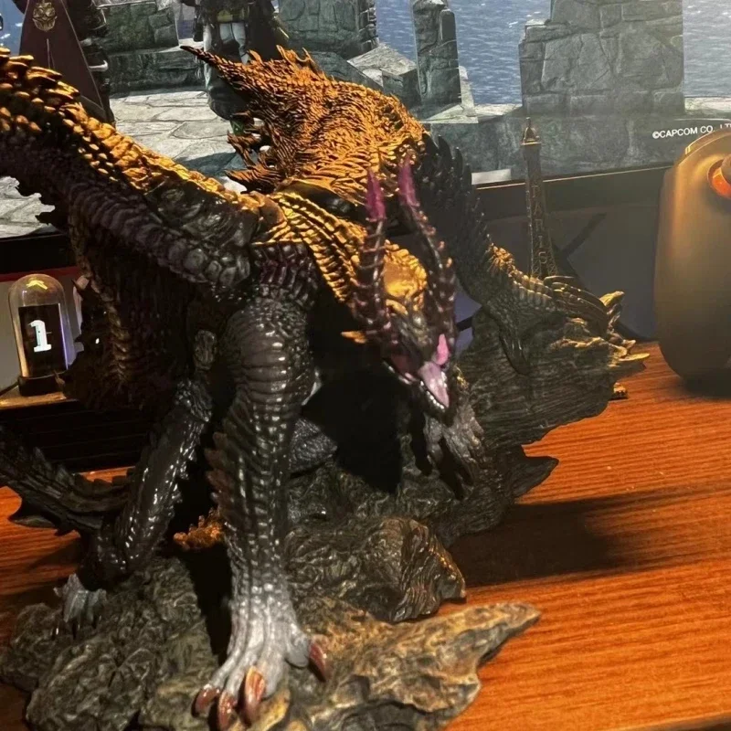 Genuine And In Stock Monster Hunter Statue Gore Magala Cfb Handmade Model Gift Collection World Ice Rise Gk Statue Cool Gifts