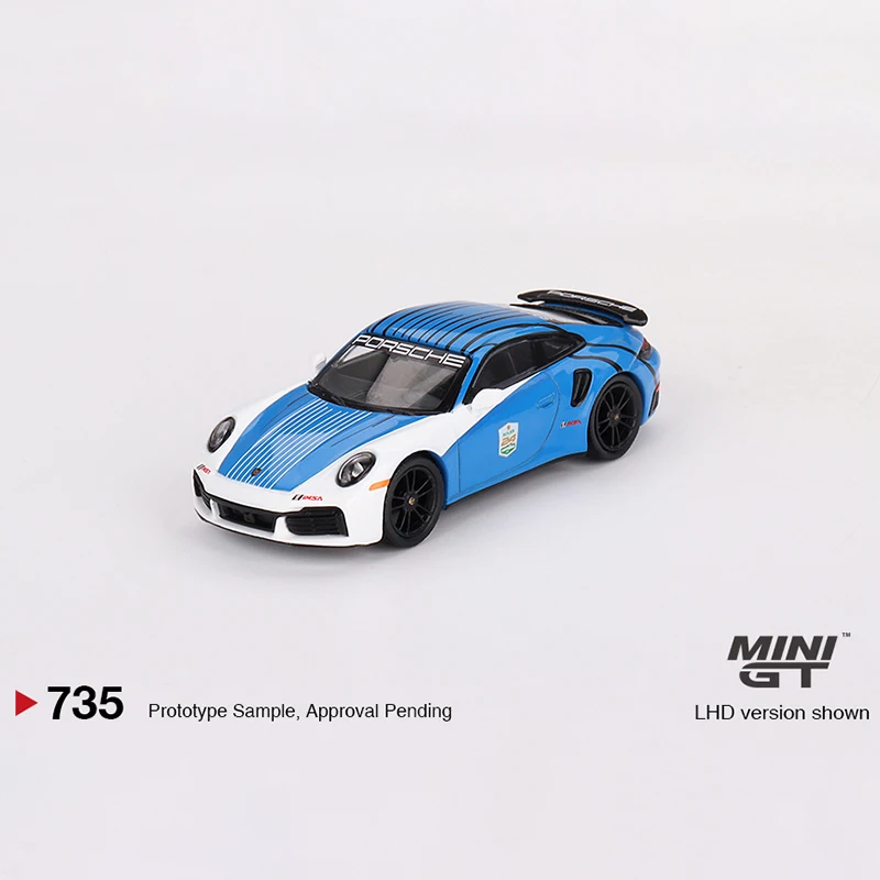 1:64 911 Turbo S 2023 Safety Car 24 Hour Endurance Race miniature alloy die cast model,boy toy, children\'s gift