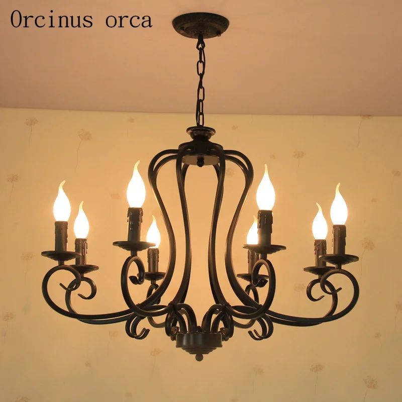 American minimalist candle chandelier / Creative garden lighting  living room dining bedroom lamp new free shipping