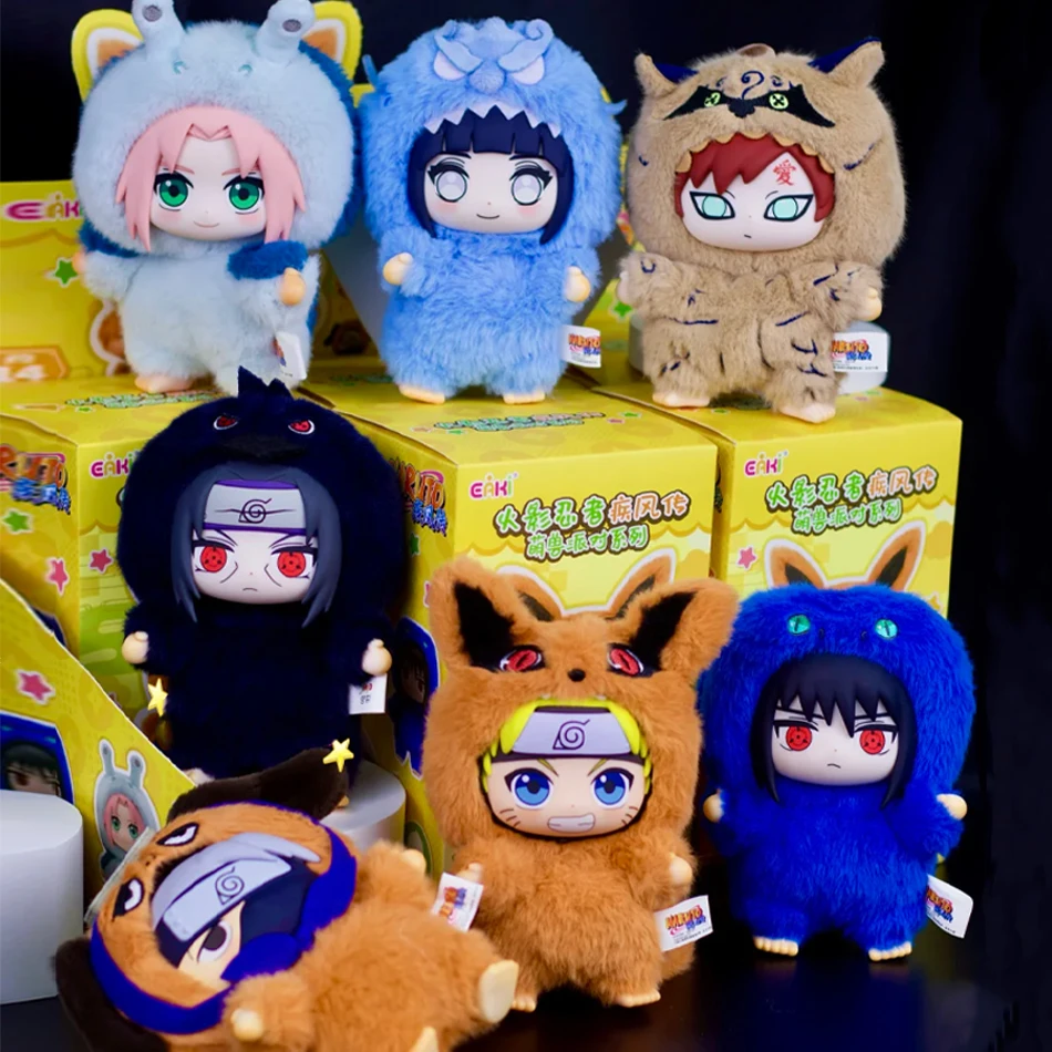 

В наличии TOP TOY Наруто Эки милый зверь вечерние Саске виниловая милая плюшевая слепая коробка фигурка кулон подарки