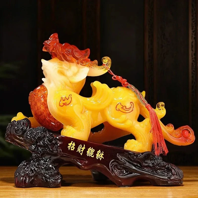 Zhaocai Pixiu Decoration Home Office Wine Cabinet Front Desk Gathering Wealth Pixiu Decoration Store Relocation Opening Gift