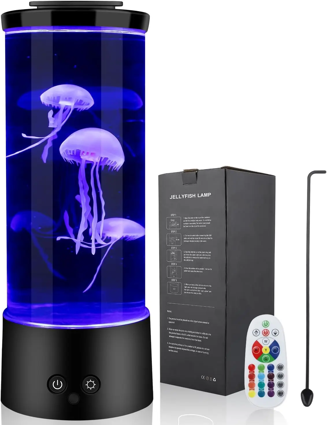 

Six kinds of color-changing light effects of jellyfish lamps, jellyfish aquarium lamps, and bedside table lamps for bedrooms
