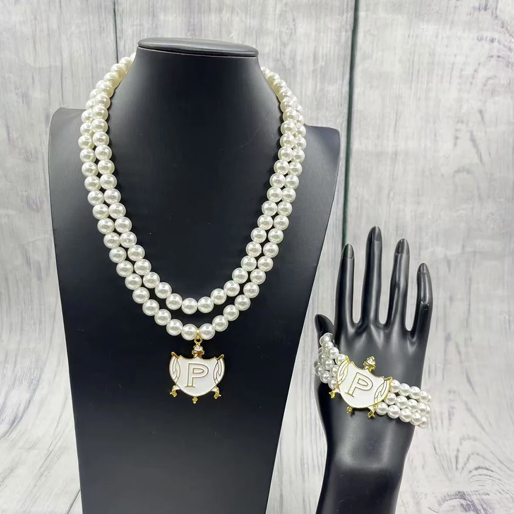 Topvekso Rho نادي نسائي SGR فيلو اللؤلؤ قلادة متعدد الطبقات بيان مجوهرات طويل المختنق #1