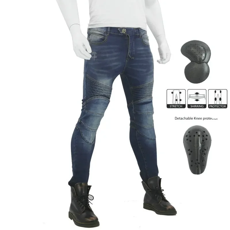 2019 nuevos pantalones de motocicleta para hombre, pantalones vaqueros para Moto, equipo de protección con cremallera, pantalones de Moto de turismo, pantalones de Motocross, pantalones de Moto