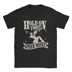 Vintage Hold On Tight Spider Monkey Twilight T-Shirts Men Crewneck Pure Cotton T Shirt Short Sleeve Tees New Arrival Tops