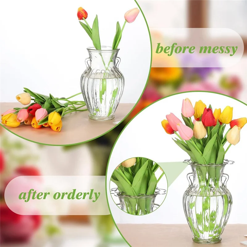 

AC23-6 Pcs Flower Organizer Stainless Steel Flower Frog Flower Arranging Supplies Floral Grid Organizer (5In, 68In)