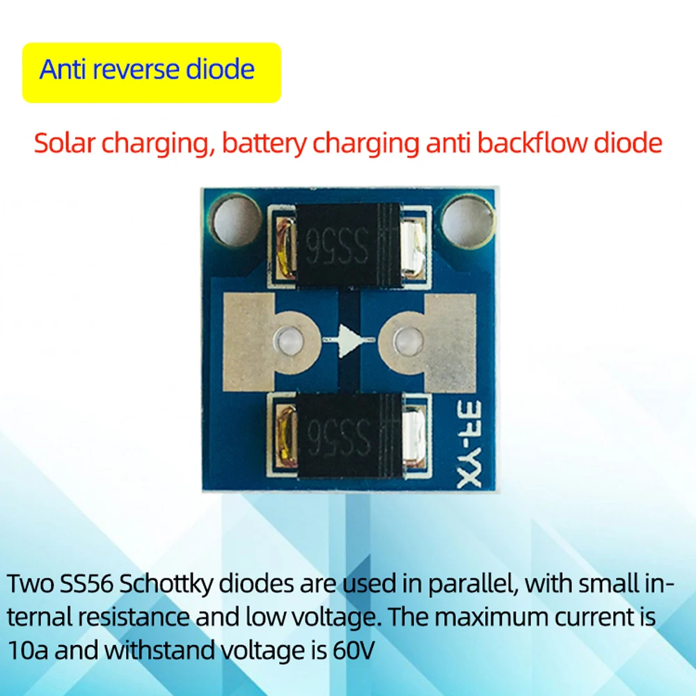 10PCS XY-FE 10A 60V Anti-reverse Irrigation Diode Constant Current Power Module Apply to Battery/Solar Charging Anti Backflow