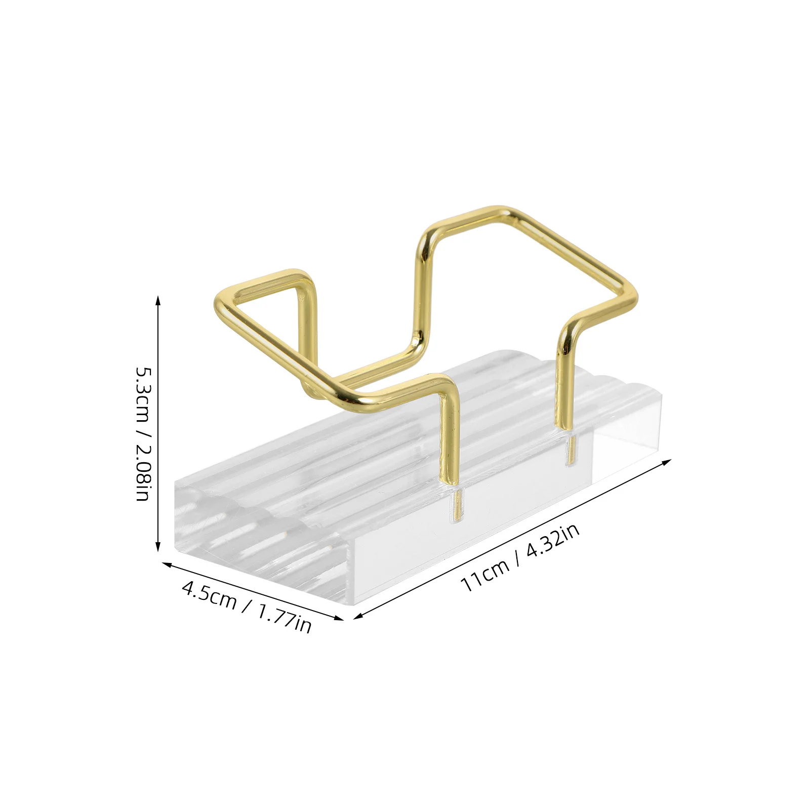 

Corrugated Acrylic Business Card Holder Holders for Display Desk Iron Wire Plating