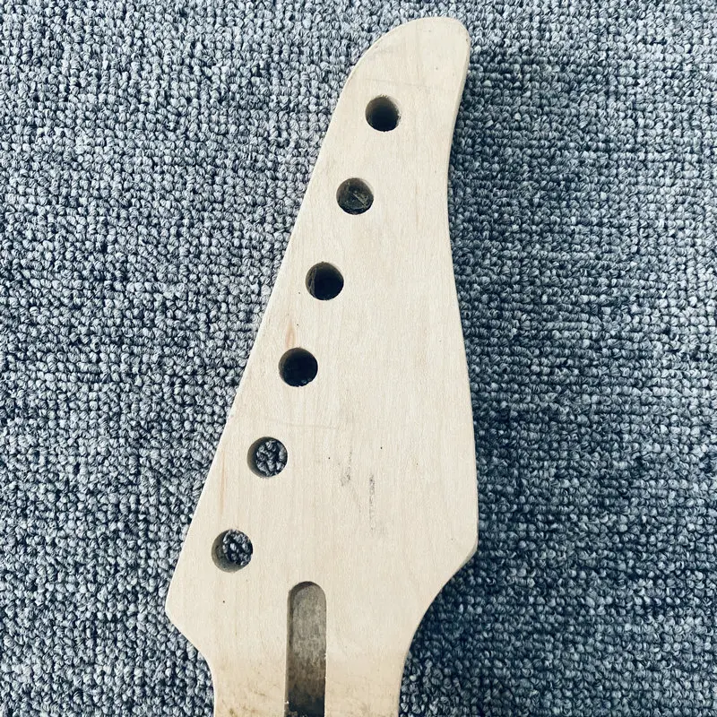 EN095 Tremolo Electric Guitar Neck Unfinished Version for ST Guitar Replace and DIY No Frets No Paints with Damages