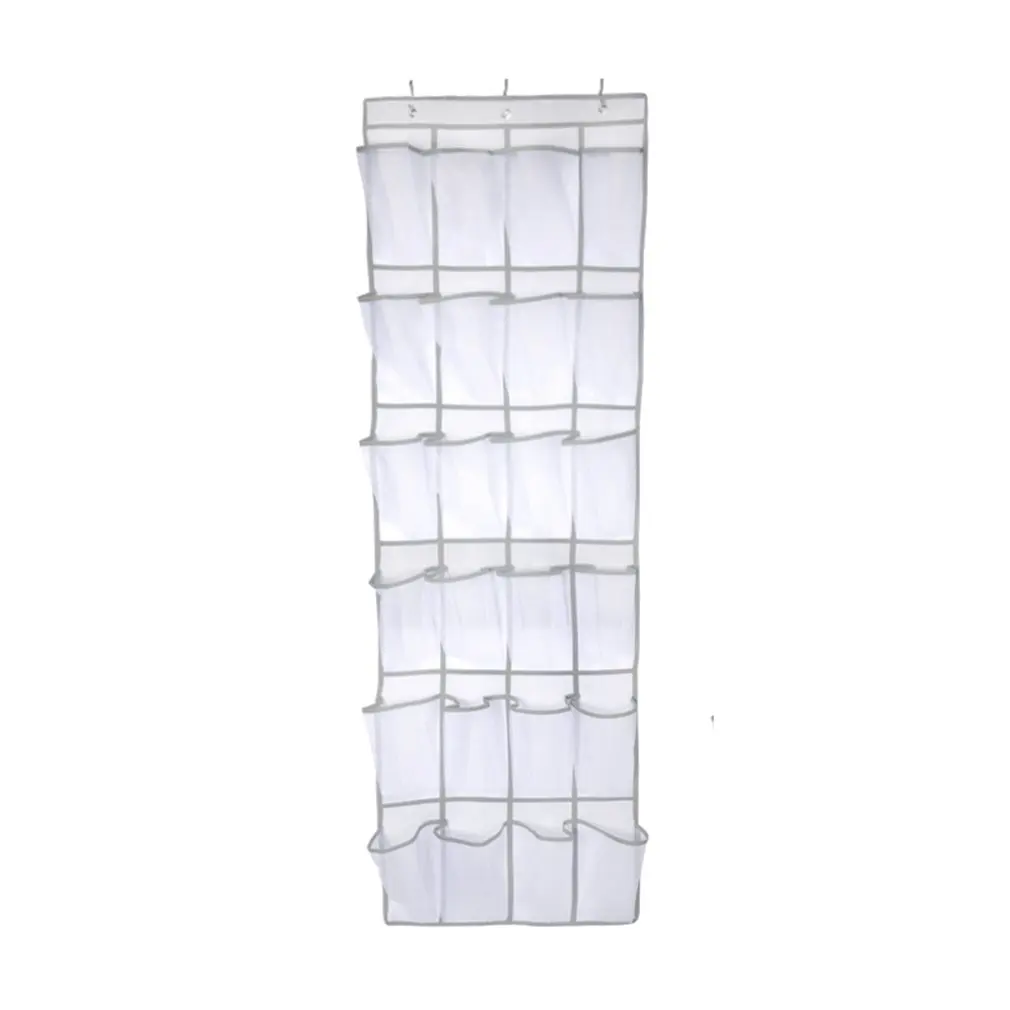 

2018 Shoes Storage Rack 24 Lattice Shoes Organizer Space Saving Storage Bag Non-Woven Nylon Hanging Storage Rack